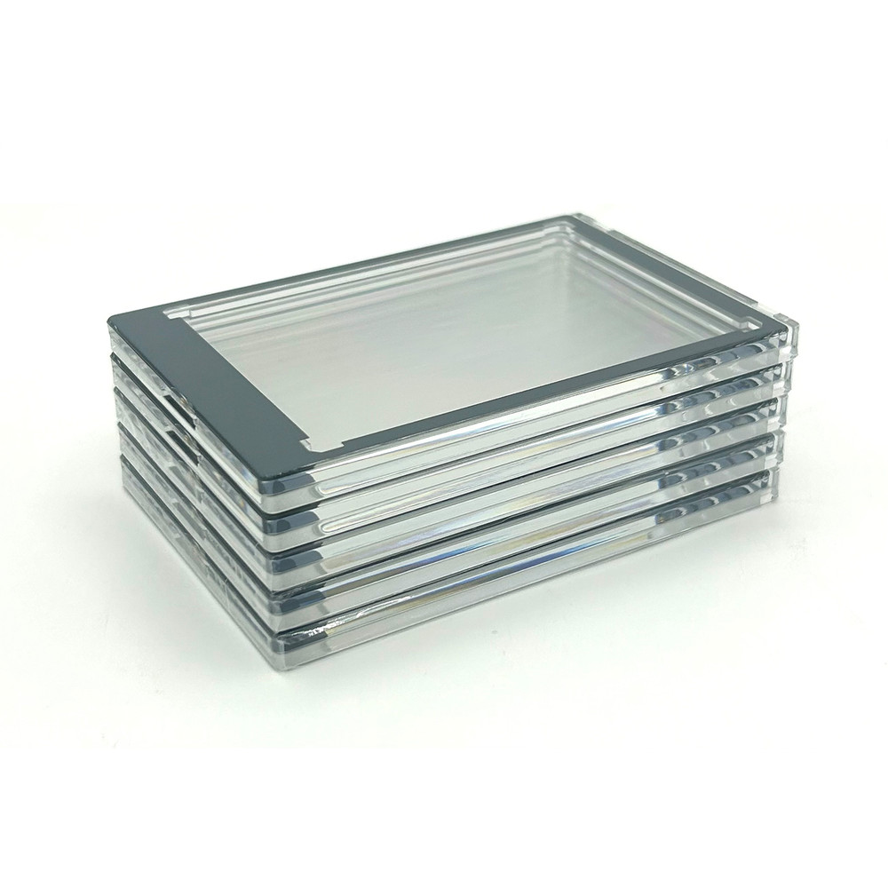 CF Magnetic Card Holder One Touch Case GREY BORDER - 35PT-260PT Sizes