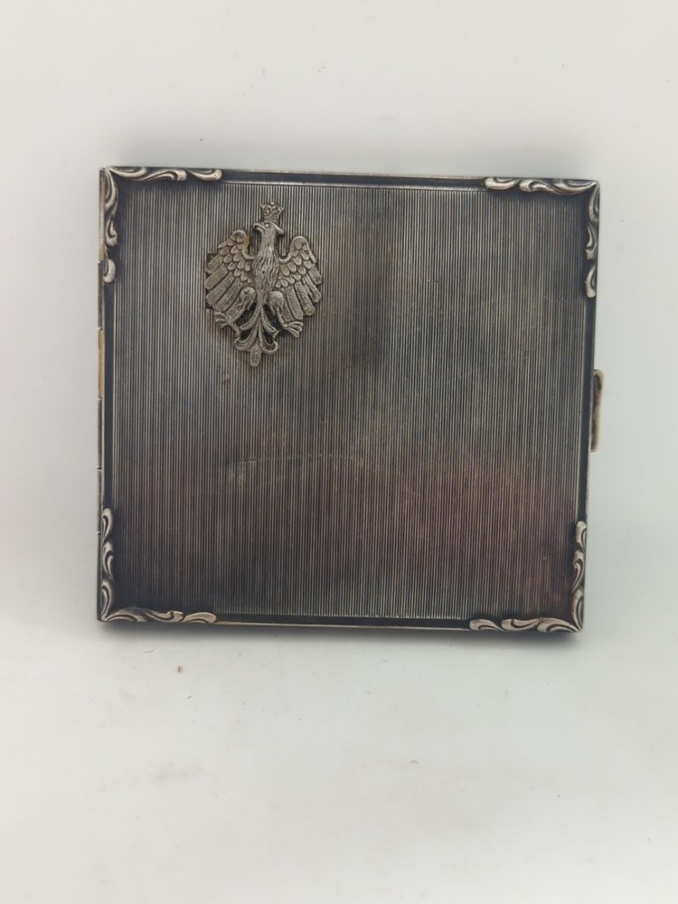 WWII Polish Coat Of Arms Cigarette Case