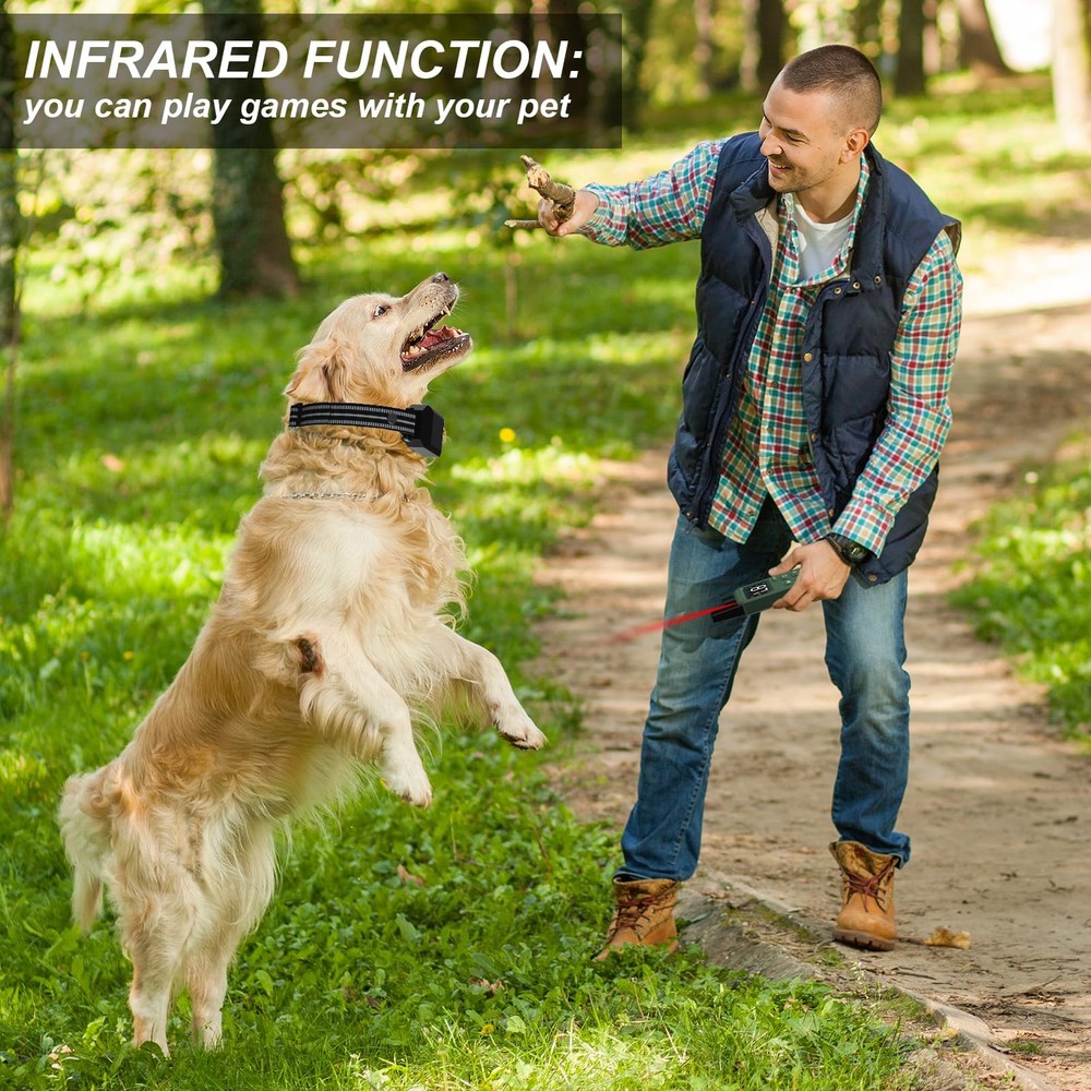 Dog Training Collar 2000 Ft Range Electric Dog Collar with Remote Control,Rec...