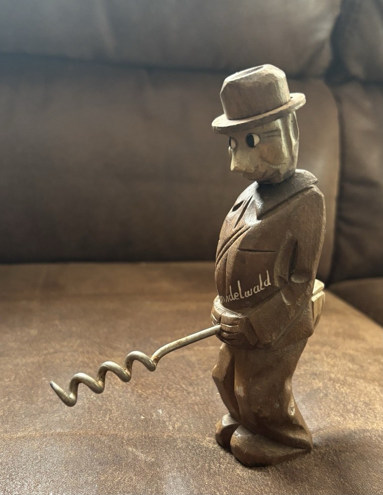 Vintage Naughty Old Man Handmade Corkscrew