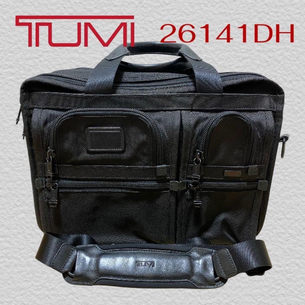 TUMI Business Bag Expandable 2-Way Black  Used