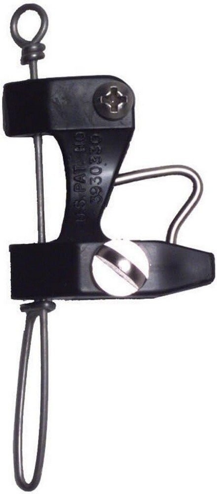 Black Marine Downrigger Release Clip With Snap - RC95