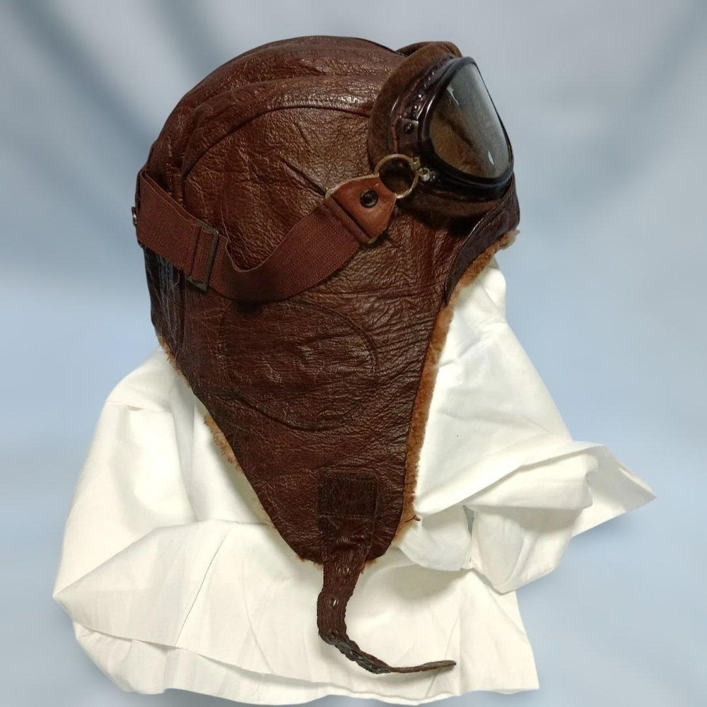 Authentic Japanese Navy Winter Flight Cap & Goggles Set