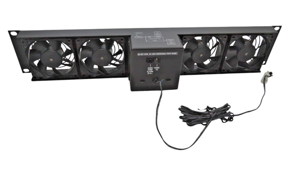 Middle Atlantic UQFP 4RT Quiet 4 Fan Panel With Thermistor Rack Cooling System