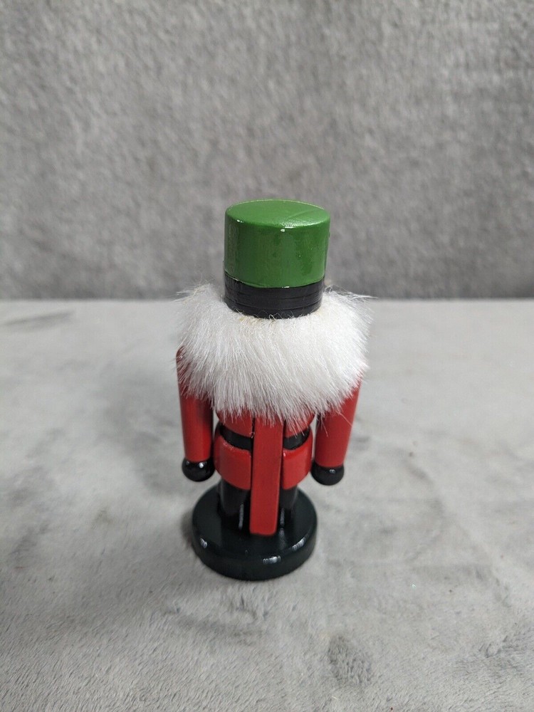 Wooden Nutcracker Soldier Christmas Holiday 4” Tall