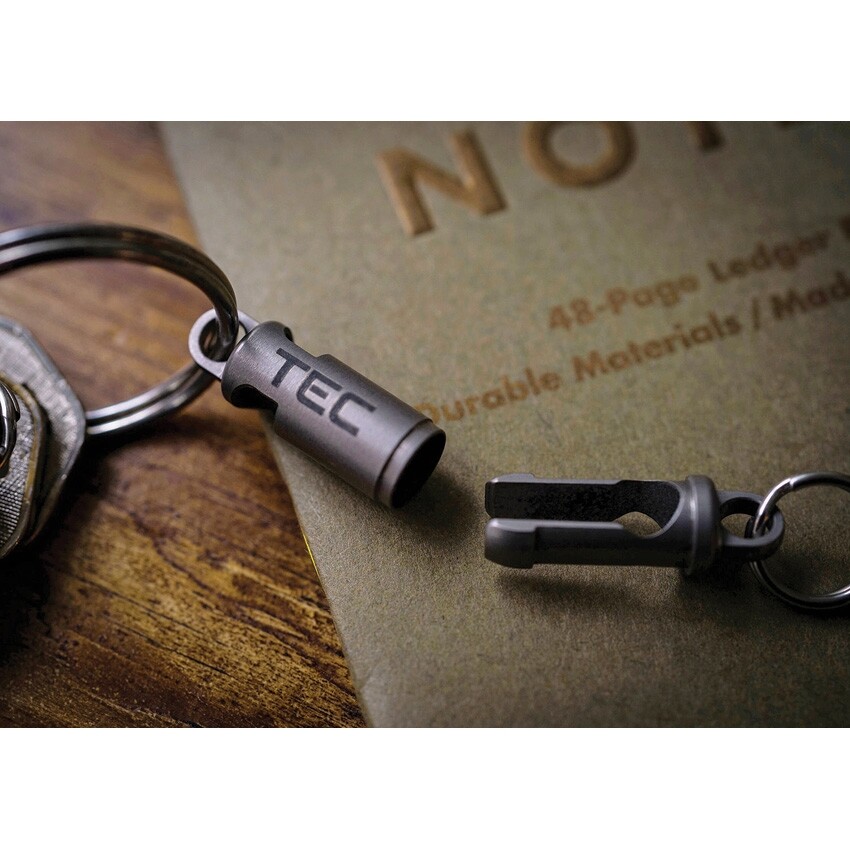 TEC Accessories Python-QR Mini Connector Clip Titanium Size 11 w/ Split Rings