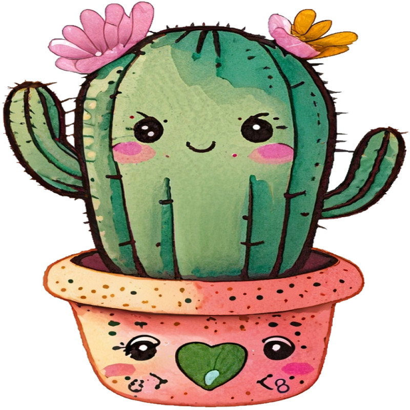 30 Custom Friendly Little Cactus Personalized Address Labels