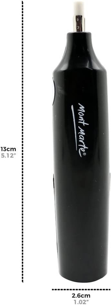 Mont Marte Electric Eraser, Includes 30 Eraser Refills. Suitable for Use with Gr