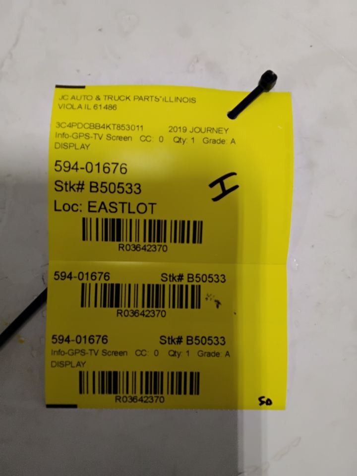 2011-2020 Dodge Journey Dash Mounted 8.4" Display Screen