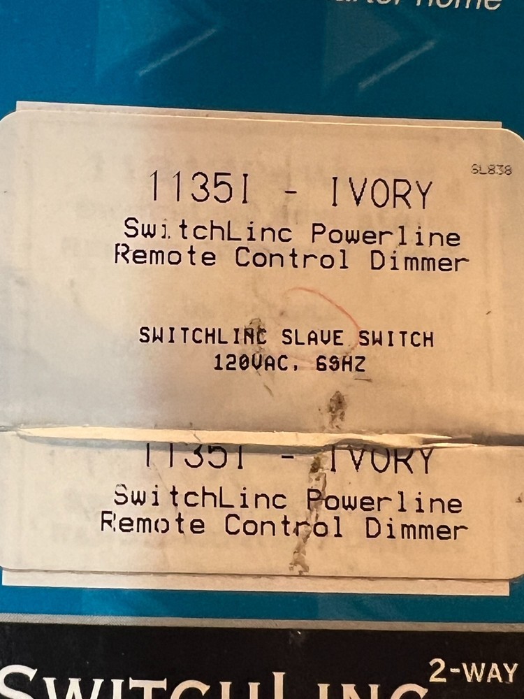 SwitchLinc 2-Way Powerline Remote Control Dimmer (Faceplate Not Included) IVORY