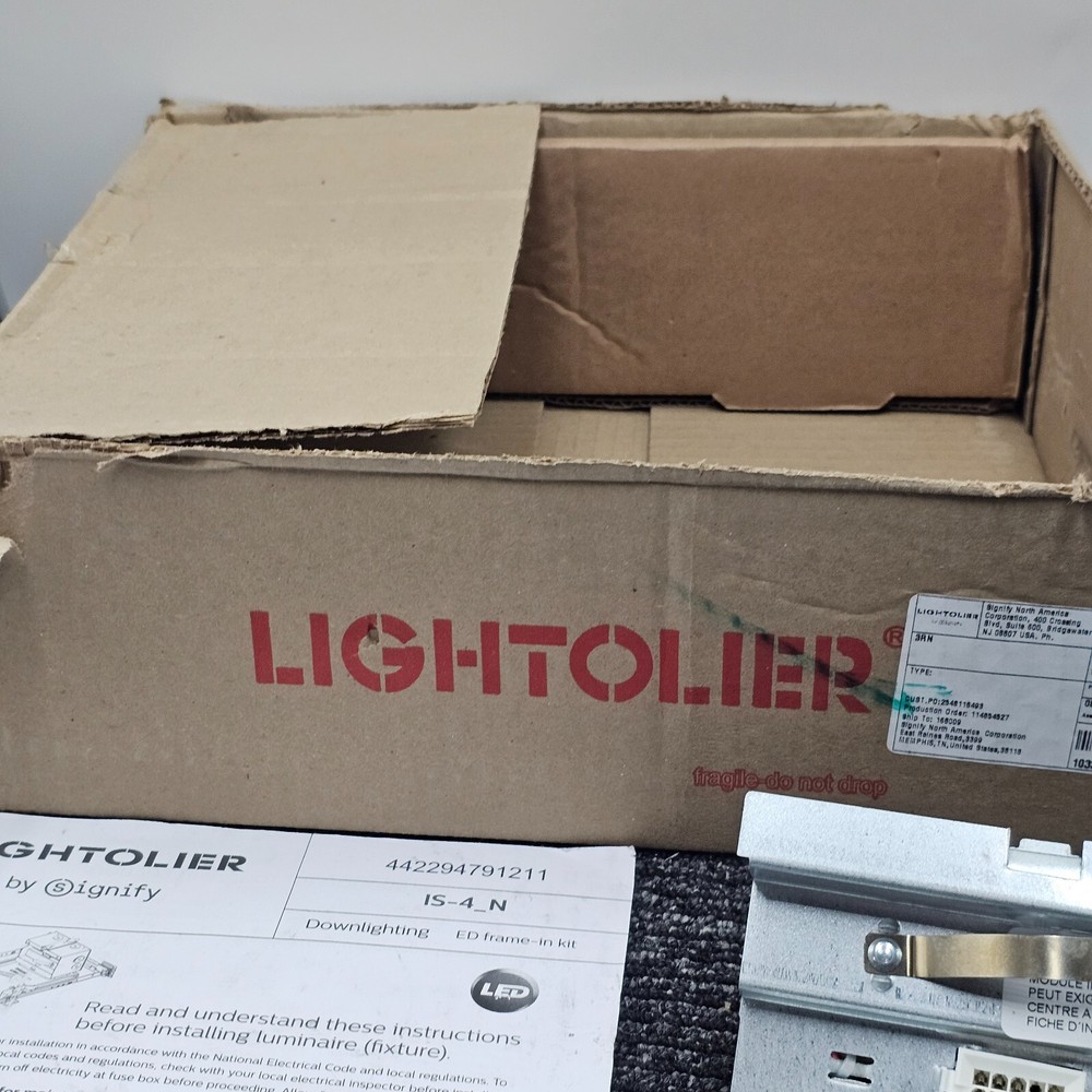 Lightolier 3RN 3" Downlight Frame Non-IC Round Construction UNV Replacement