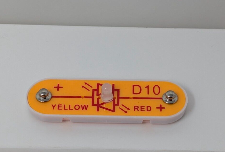 ELENCO Snap Circuits Replacement Part: D10 Yellow Red LED 6SCD10