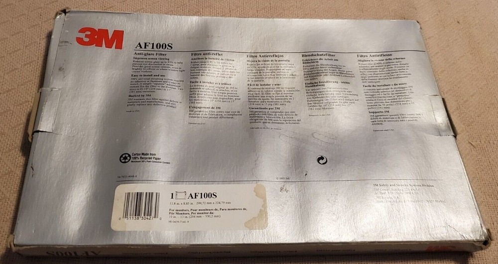 3M Anti Glare Filter AF100S