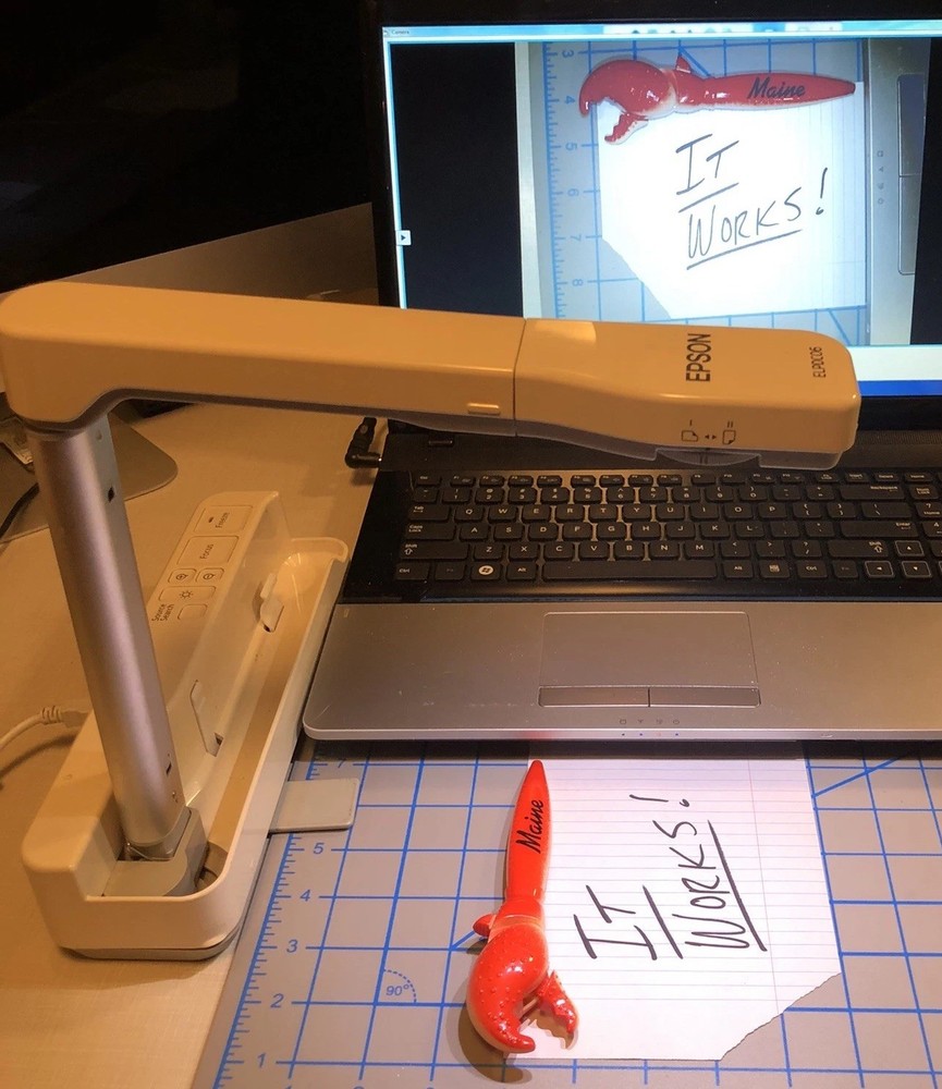 TESTED - Epson ELPDC06 Portable Compact Document Camera w/Case