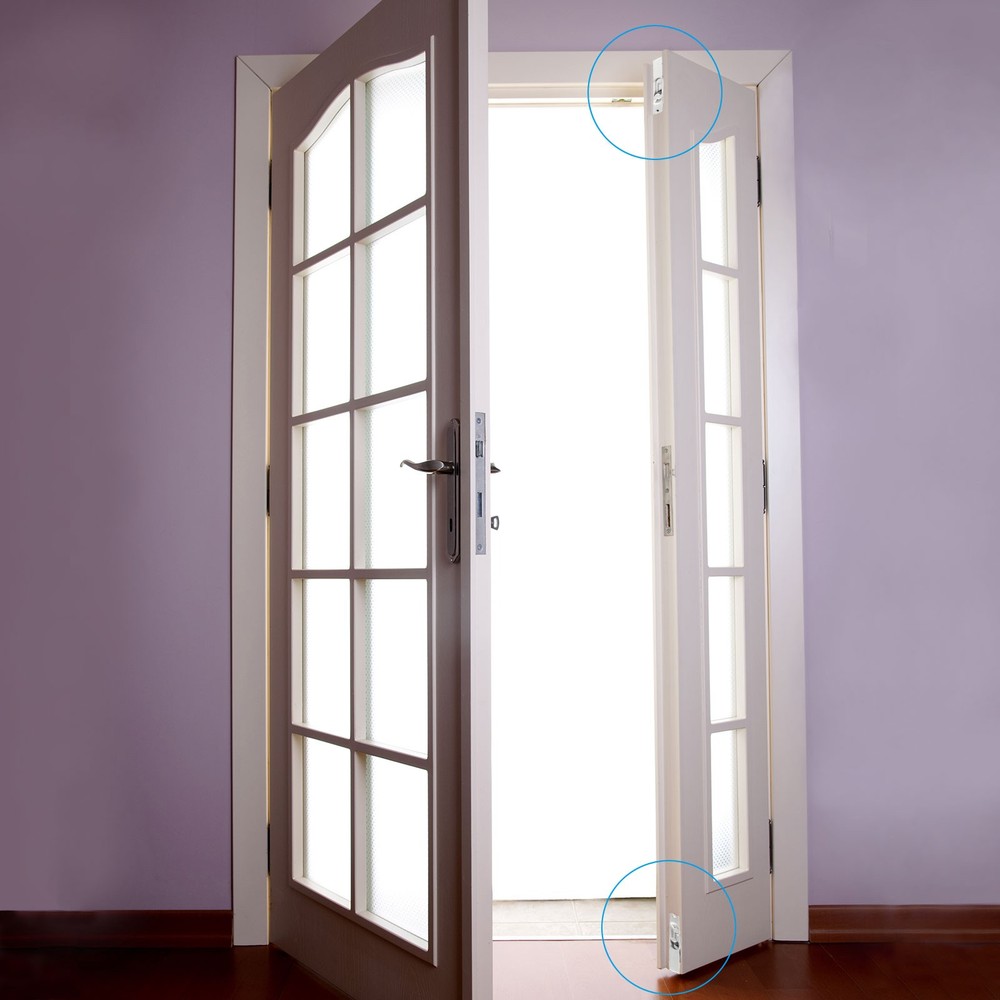 2 Pcs 6 x 0.87 Inch Flush Bolt Solid Brass Door Flush Bolt Black