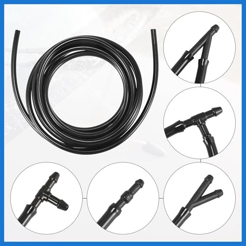 Front Windshield Washer Hose Kit Fit for Dodge Durango with 3 Meter Washer