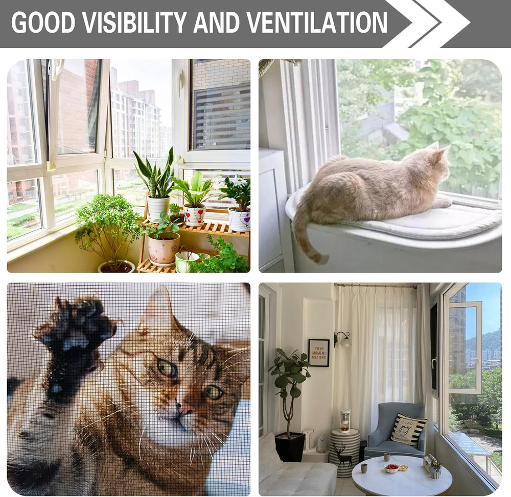 304 Black Stainless Steel Robust & Shielding Window Screen Replacement Mesh