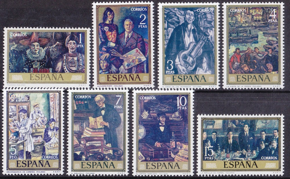 Spain - 1972 (2077-2084) Mint never Hinged - Painting