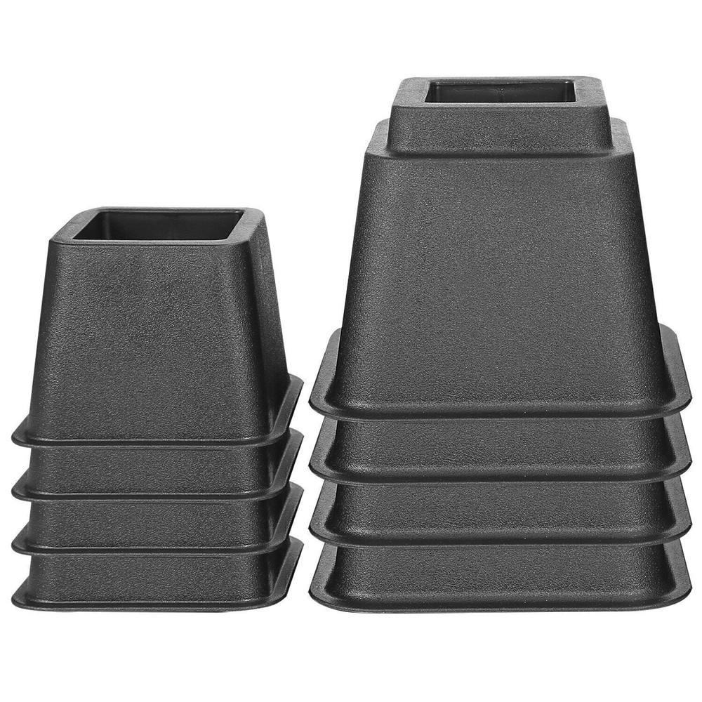 8Pcs Bedding Furniture Risers Adjustable Bed Sofa Chair Riser Stackable Lifter