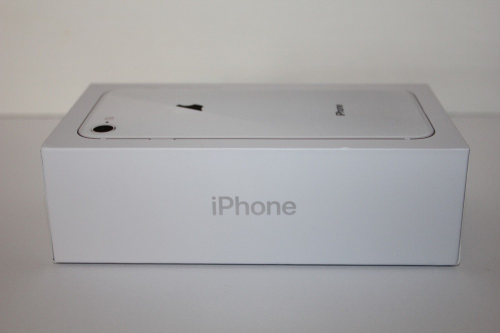 Apple iPhone 8 Silver 64gb WHITE EMPTY BOX ONLY Replacement Storage Box