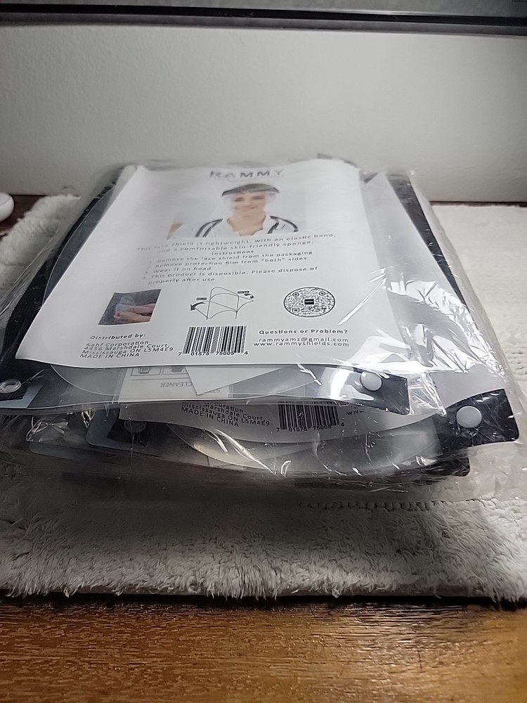 RAMMY Safety Face Shield Mask Clear Protective Full Face Shields Protect...