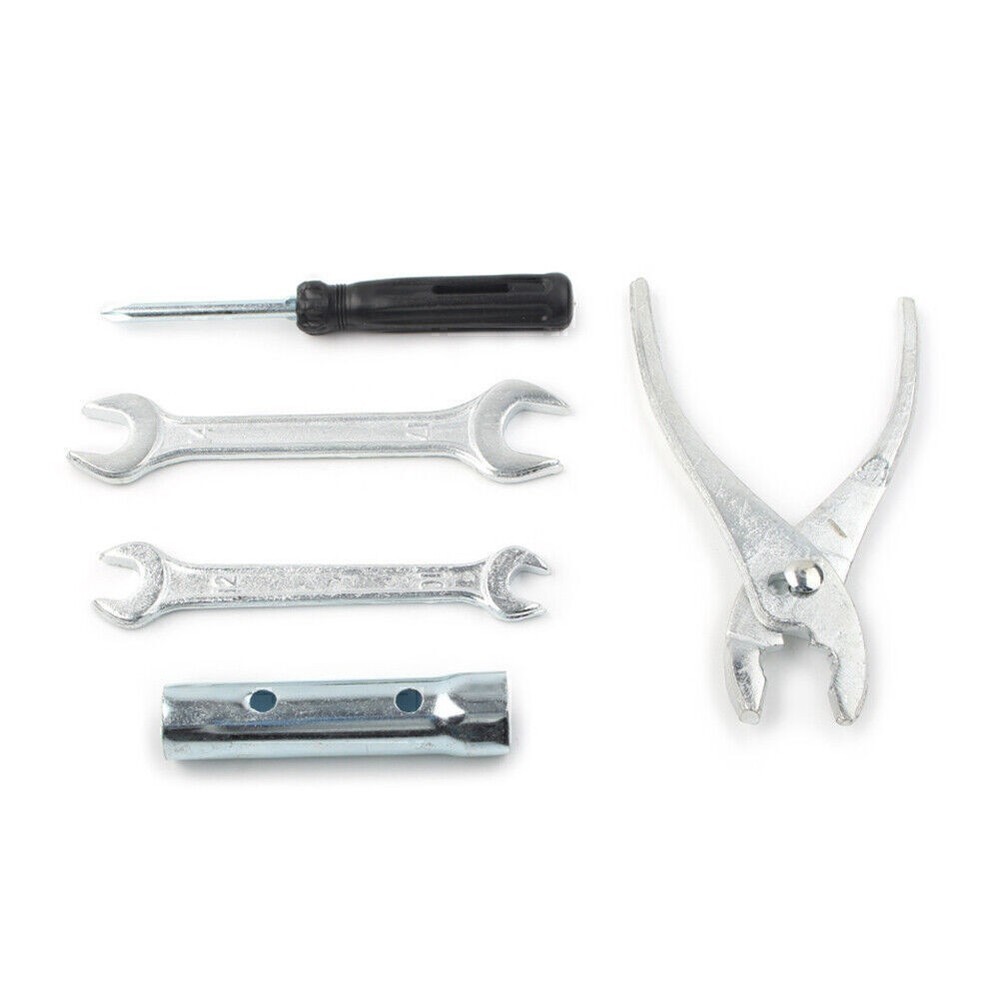 5Pcs/Set Motorcycle Universal Spark Plug Spanner Wrench Plier Socket Tool Kit