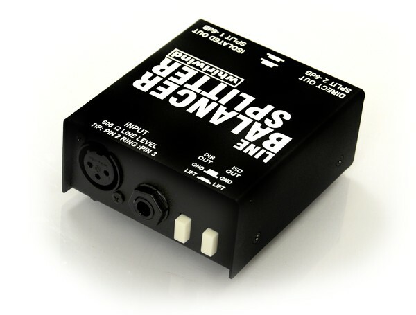 Whirlwind LBS XLR Audio Line Balancer Splitter Interface Noise Reduction Box