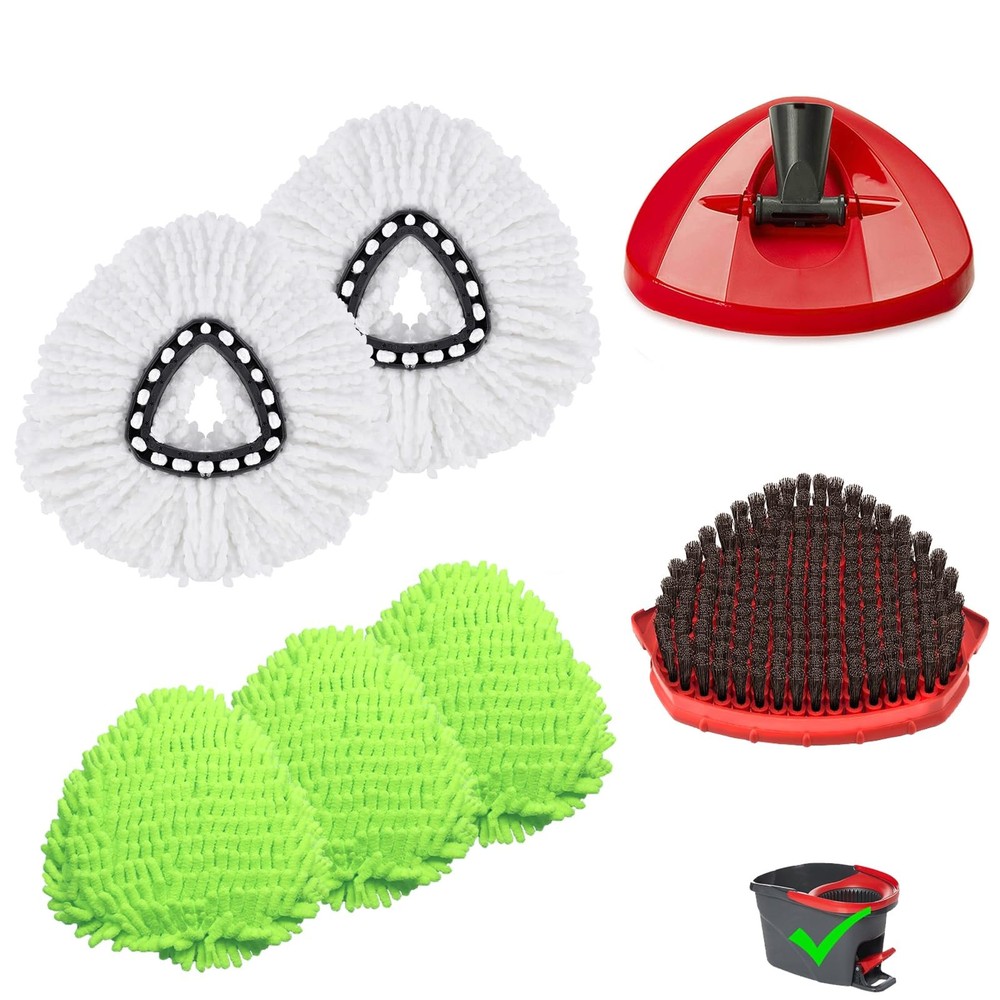 Upgraded Scrub Brush Compatible with O-Cedar EasyWring 1 System 7 Pack Triangle