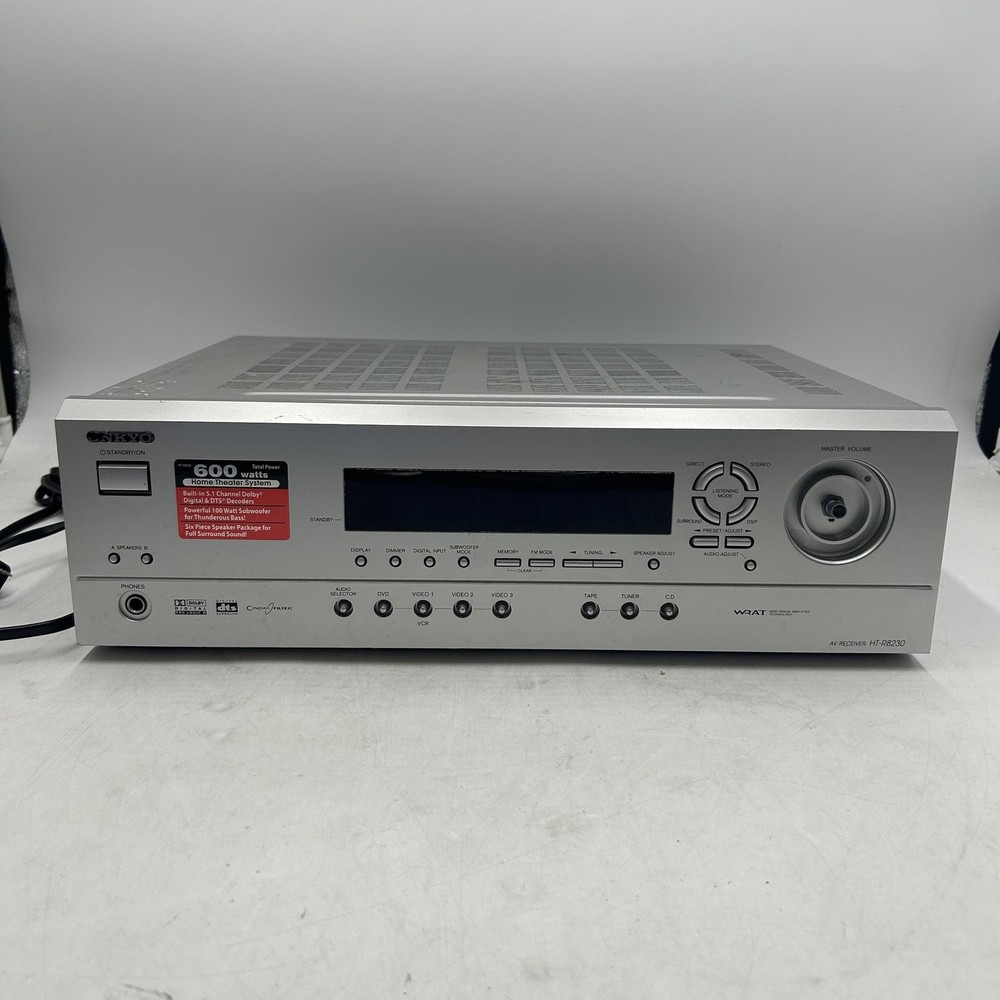 Onkyo HT-R8230 AV Receiver and 2 Mics