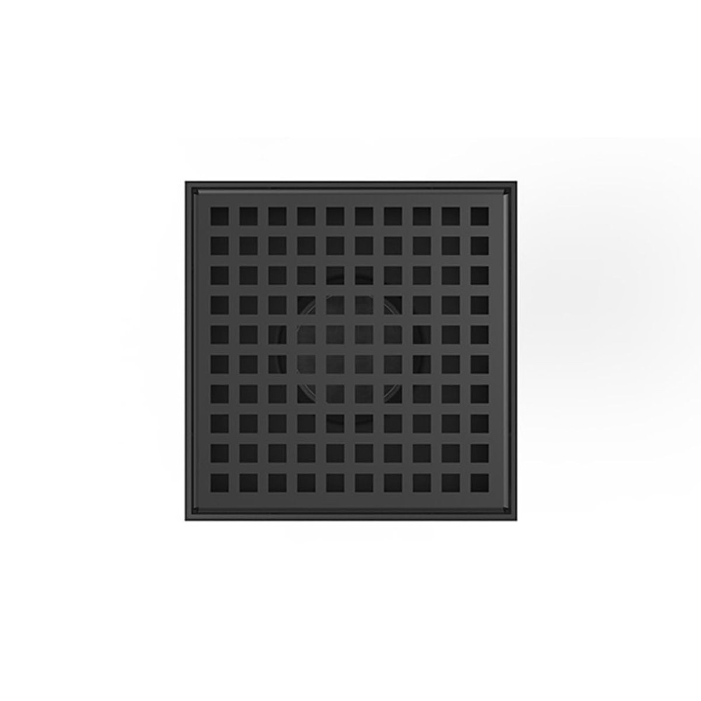 Infinity Drain LQD52P BK 5" x 5" LQD 5 Squares Pattern Complete Kit in Matte
