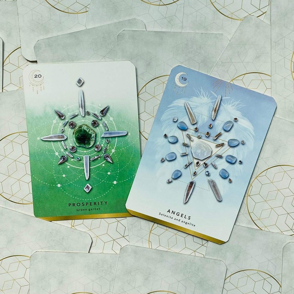 Crystal Grid Oracle Cards Deck Deluxe Edition Rockpool Publishing