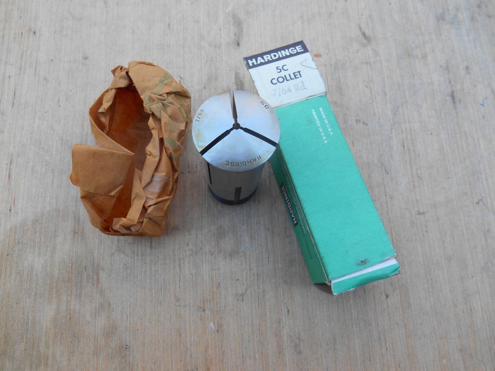 Hardinge 5C 7/64" collet, ID & OD threads, New
