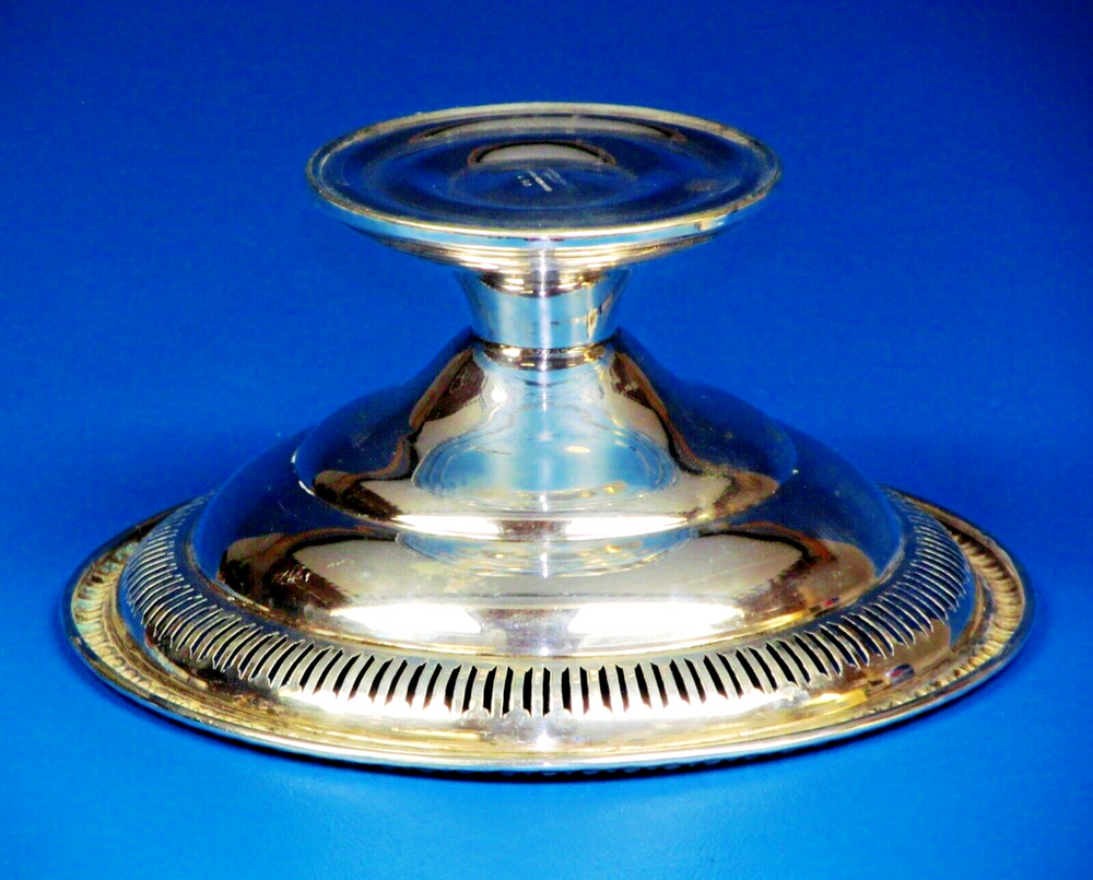 WM. Rogers. MFG. CO Sterling Silver Weighted Footed Compote Candy Dish.