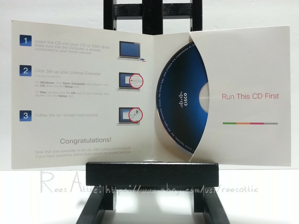 Cisco Linksys RE1000 Wireless N-Range Extender Software Install & Setup CD v1.0