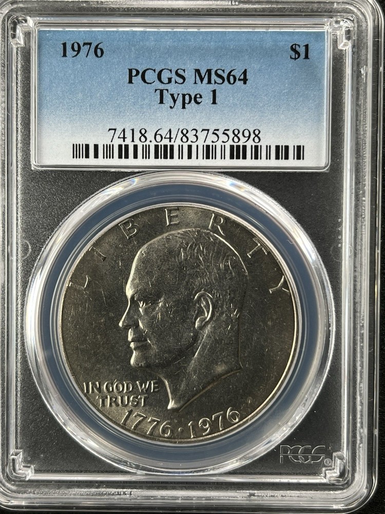 1976  $1 Type 1 Eisenhower Dollar PCGS MS64   83755898