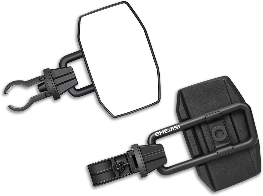 UTV Side Mirrors for 1.65"-2" Roll Cage, Aluminum Solid Bracket,2023 New UTV Mir