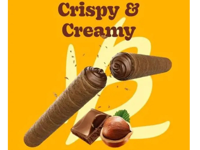 Bauducco Wafer Roll Chocolate Hazelnut 14 oz