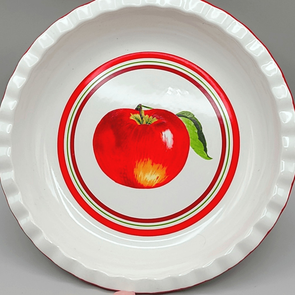 Bella Bug Ceramic Apple Pie Decorated Pie Plate