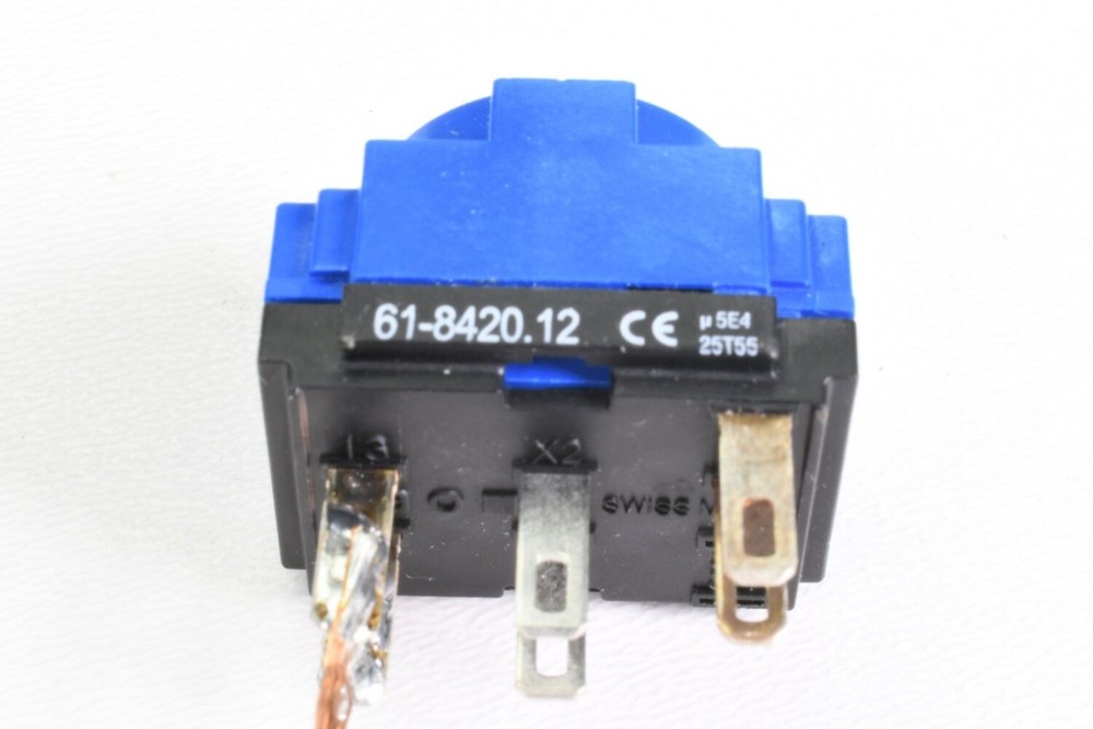EAO 61-8420.12, Switching element 2 NO contacts, black base plate