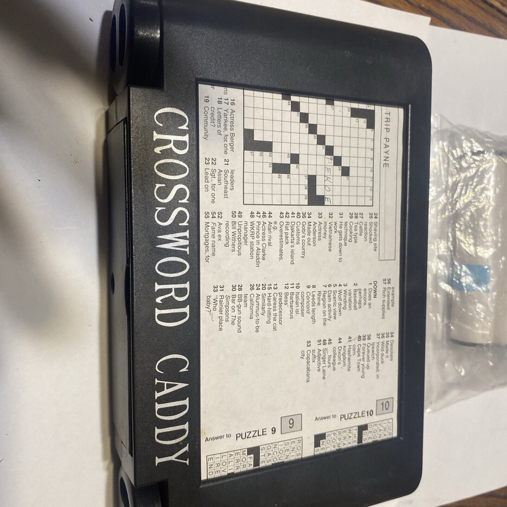 Crossword Caddy With 4 Extra Rolls