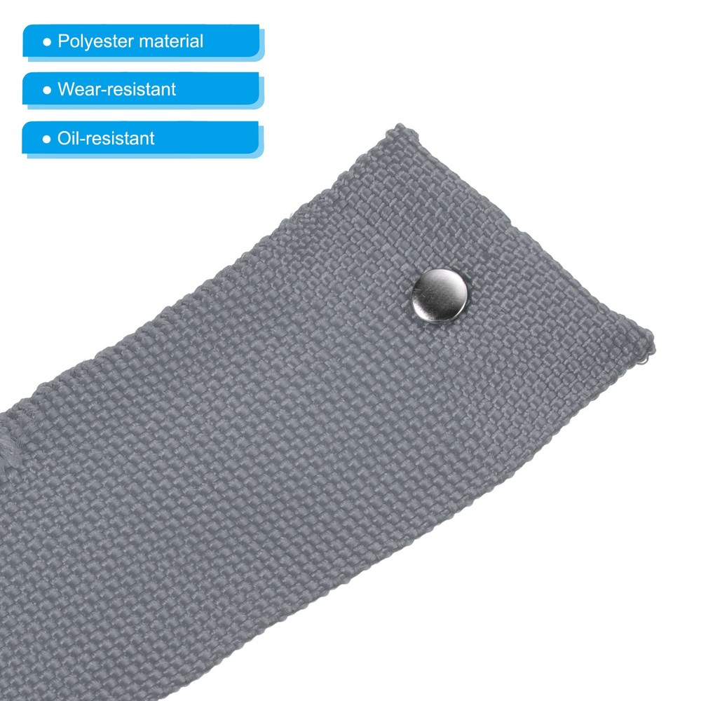 10Ft*45mm Polyester Rope Protector Cable Cover Rope Protective Sleeve Gray