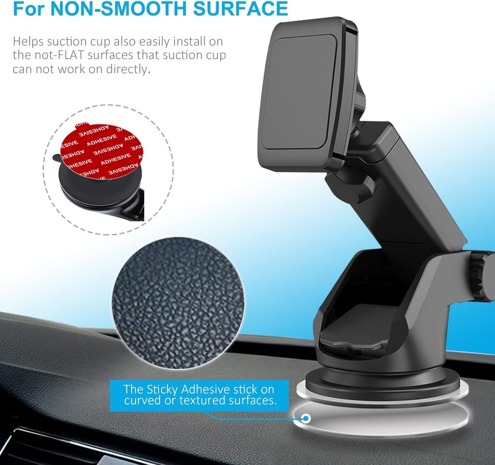 PKYAA Dashboard Pad Mounting Disk Sticky Adhesive Replacement Transparent
