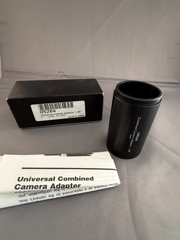 ORION Universal Camera Adapter 1.25" 05264 NOS