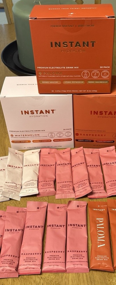 Instant Hydration Electrolyte - 25 Packets - NEW - Mixed Bag Lot 2