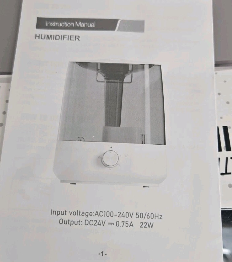 LUXE Cool Mist Ultrasonic HUMIDIFIER