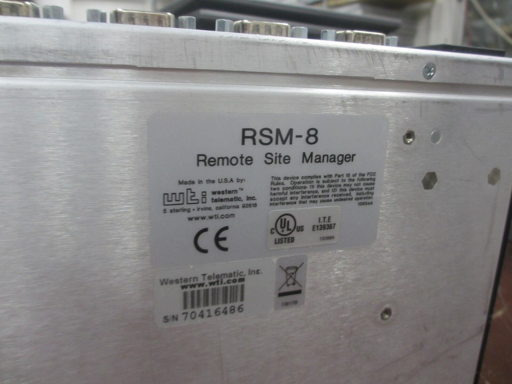 WTI RSM-8 Remote Site Manager