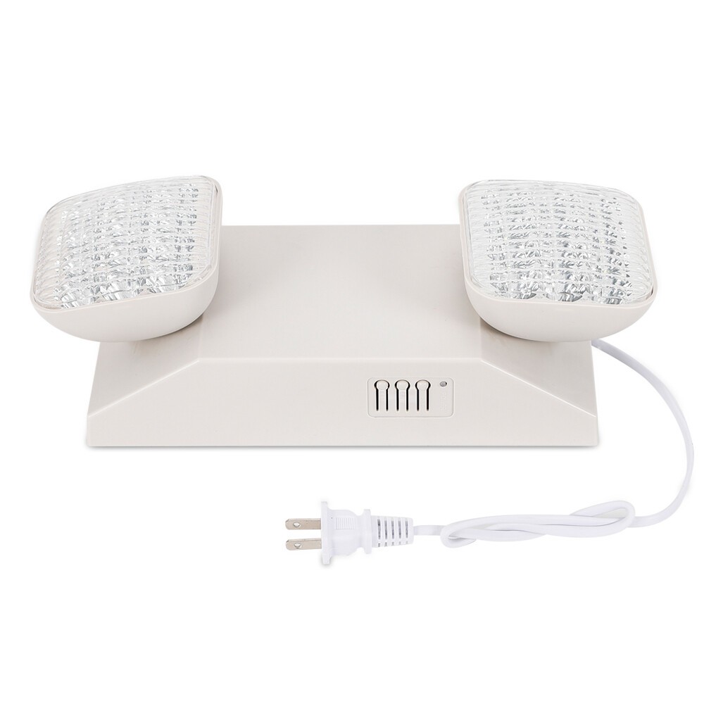 LED Emergency Light Commercial Adjustable 2 Head Battery Backup UL Listed 6 Pack