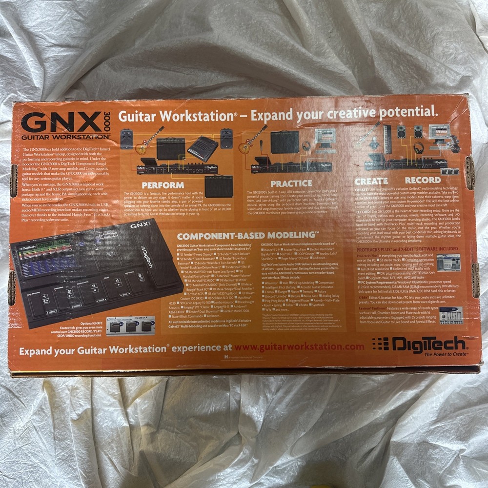 Digitech GNX 3000 Guitar Processor and Effects Pedal w/manual & power adapter