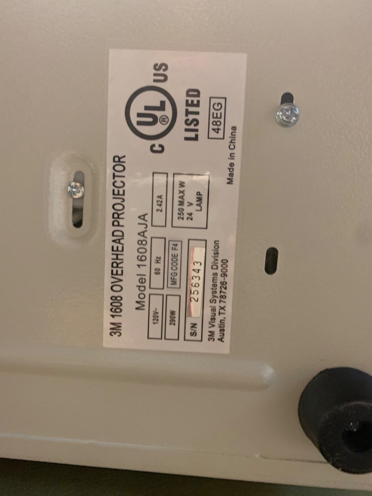 3M 1608 AJA Overhead Projector Working Condition