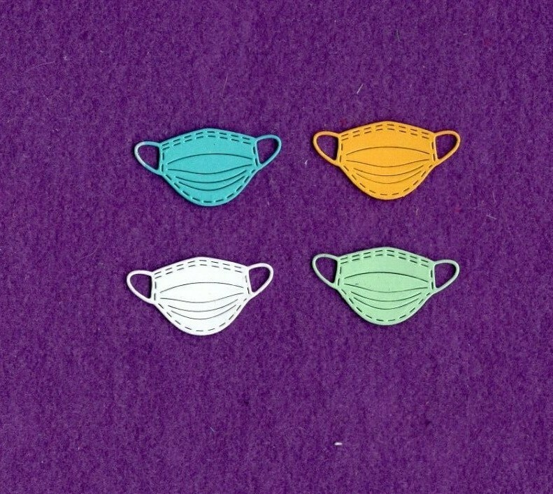 MASK # 5 die cuts scrapbook cards